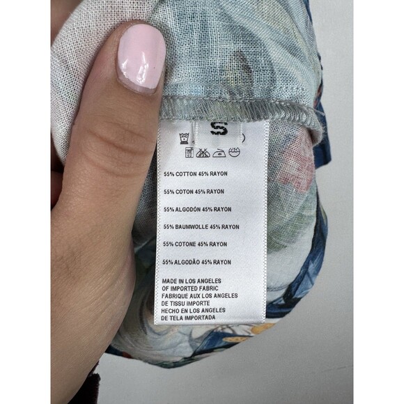 Father’s Daughter Amber Island Shirt In Palm Hawaiian Colorful Boxy Revolve SZ S - Picture 5 of 7